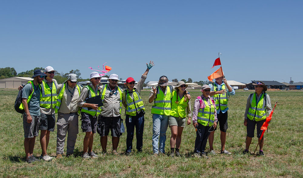 volunteers launching